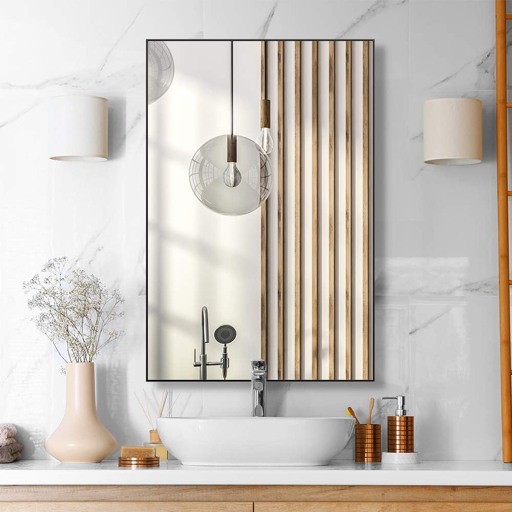 Large Modern Wall Mirror (30 x 22) Y49032