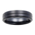 Black Ceramic Wedding Band Ring A535544