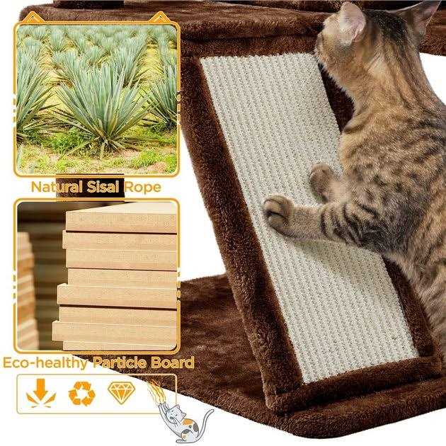 Plush Cat Tree & Condo G4629