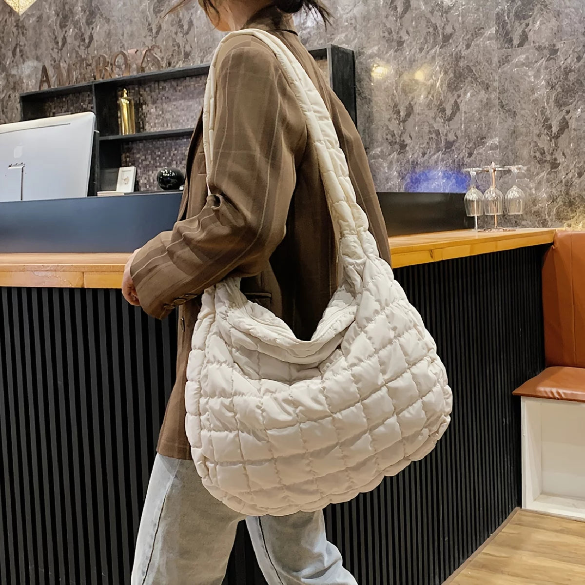 Quilted Cotton Tote Bag E227090