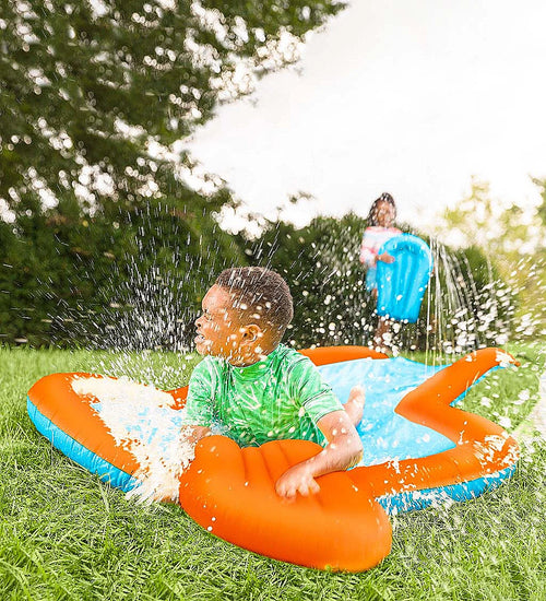 12-Foot Inflatable Water Slide with Splash Pool W543