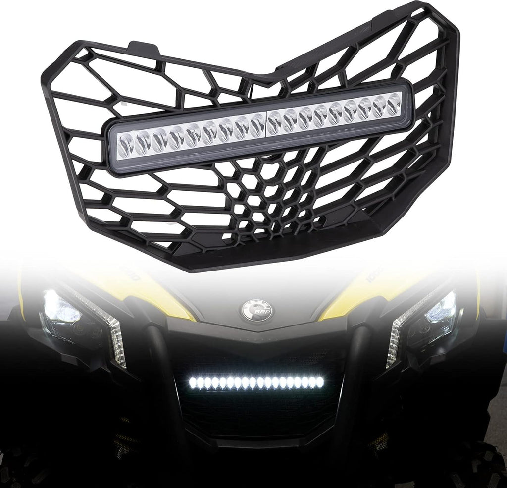 Front Mesh Grill with LED Light Bar for Maverick Trail Z9298