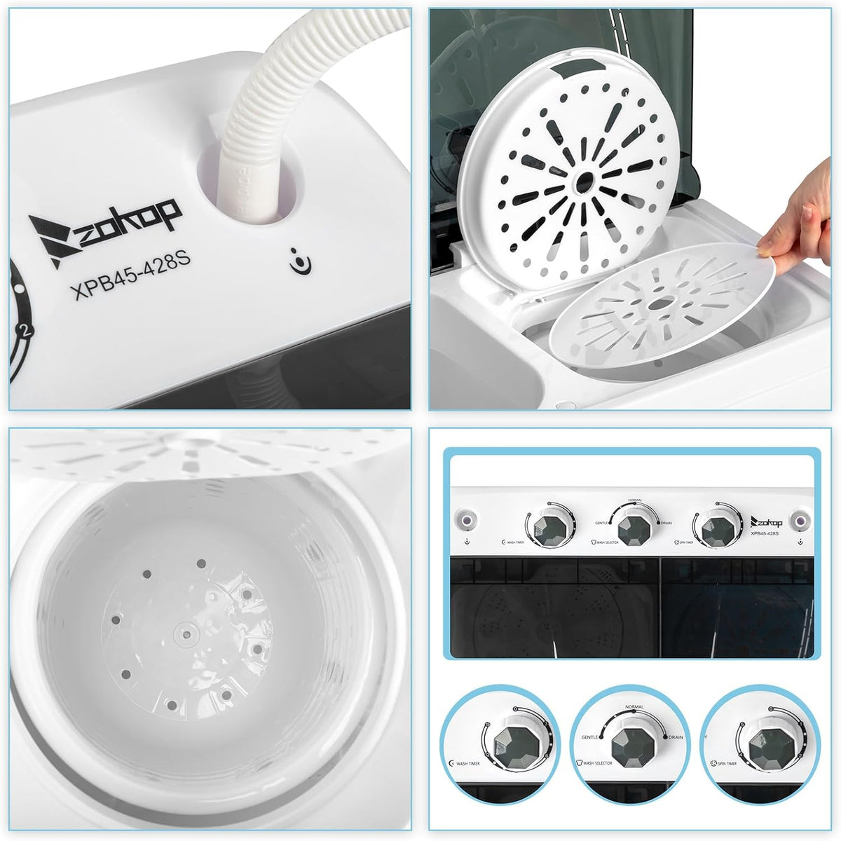 20LBS Compact Mini Twin Tub Washer Y233