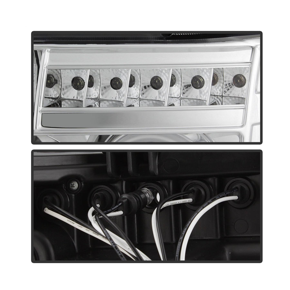 Chrome Ccfl Halo Projector Headlights N36291