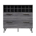 Bar Cabinet in Sonoma Gray Oak and Black U780
