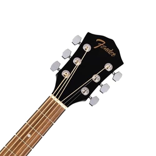 Black Dreadnought Acoustic Guitar with Gig Bag O1745