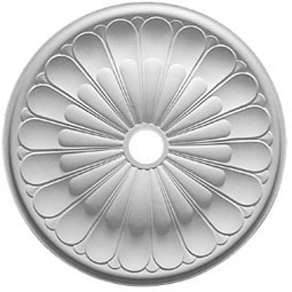 31 5/8x22OD x 3 5/8x22ID x 1 7/8x22P Pale Gold Ceiling Medallion L597