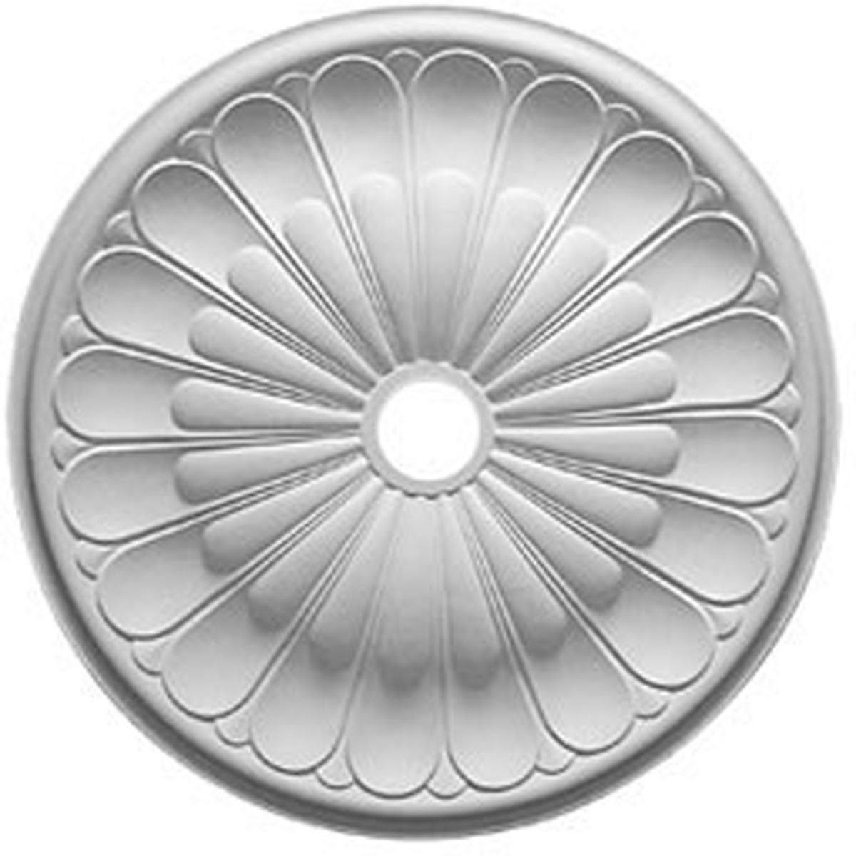 31 5/8x22OD x 3 5/8x22ID x 1 7/8x22P Pale Gold Ceiling Medallion L597
