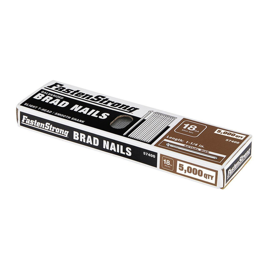 1-1/4 in. 18 GA Galvanized Brad Nails, 5000-Piece Q656037