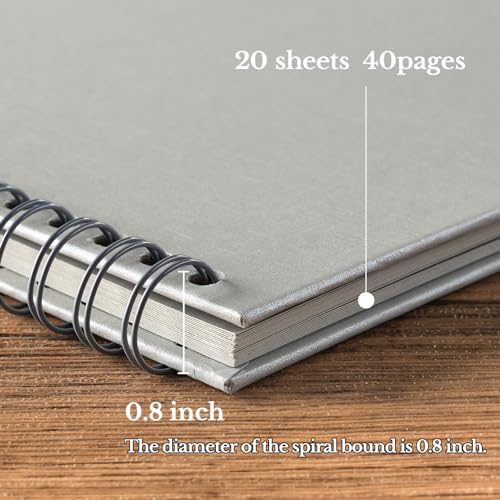 10 x 10 Inch 40 Pages Hardcover Kraft Paper Scrapbook Album S862923