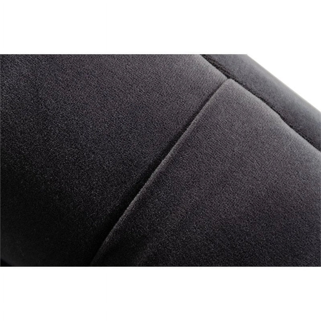 Dark Gray Gold Velvet Solid Wood Sofa G89069