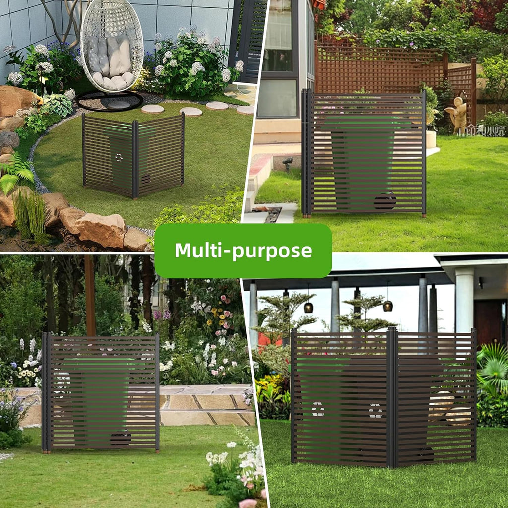 Metal Privacy Screen, 43x47 inches, 2 panels Y2040
