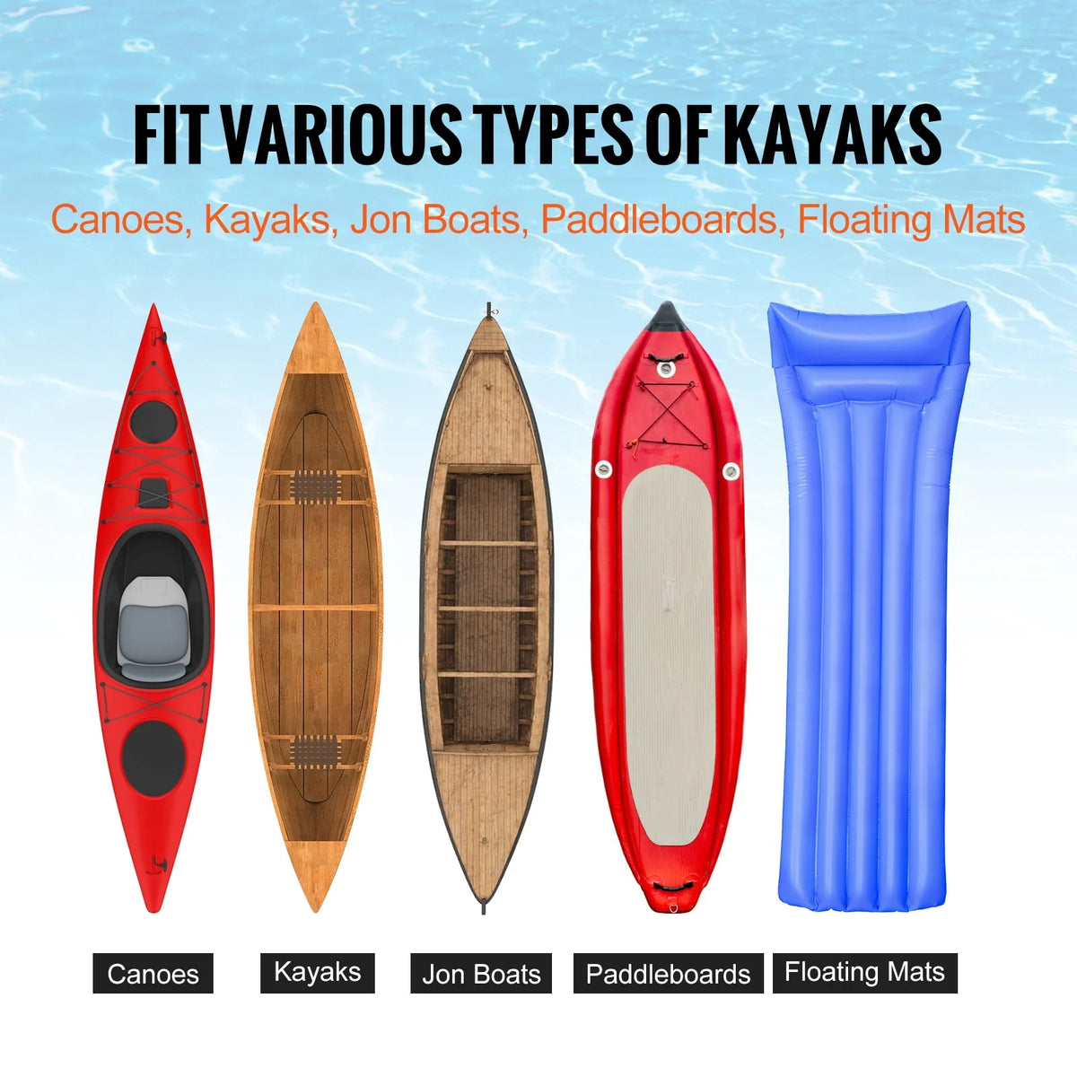 Foldable Kayak Cart with 10'' Solid Tires Z6266