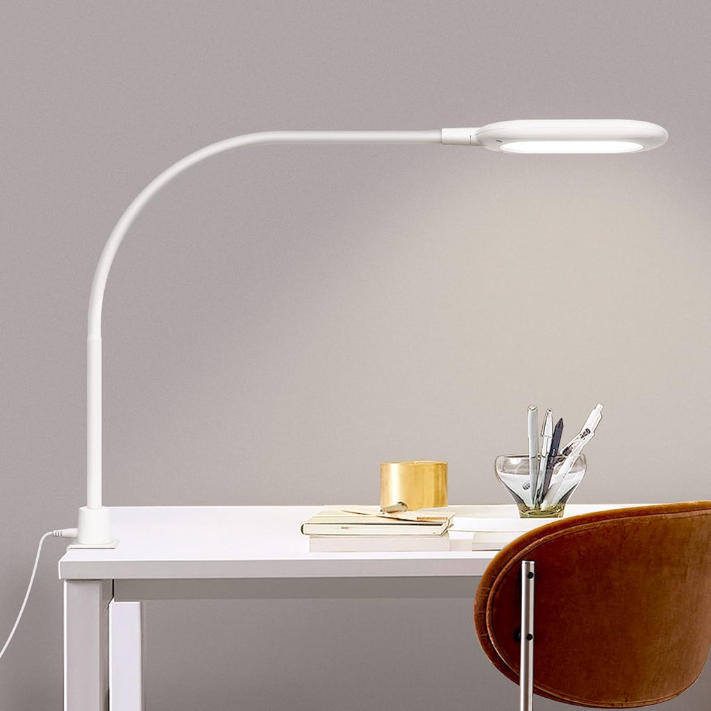 LED Desk Clamp Lamp 700 Lumen 10W Dimmable White E119