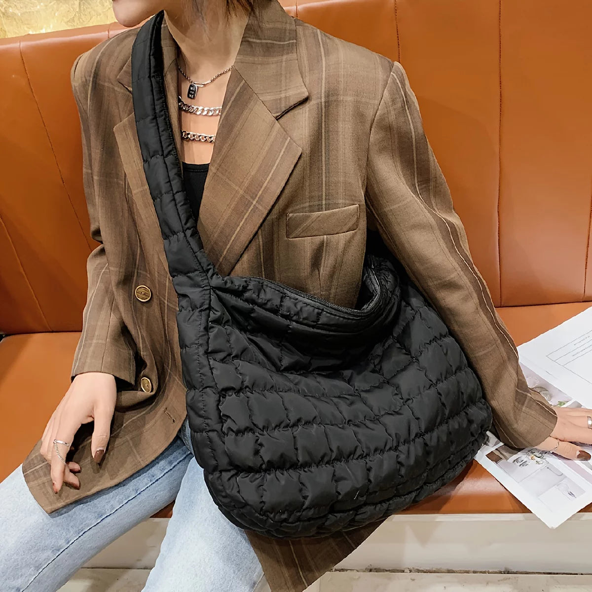 Quilted Cotton Tote Bag E227090