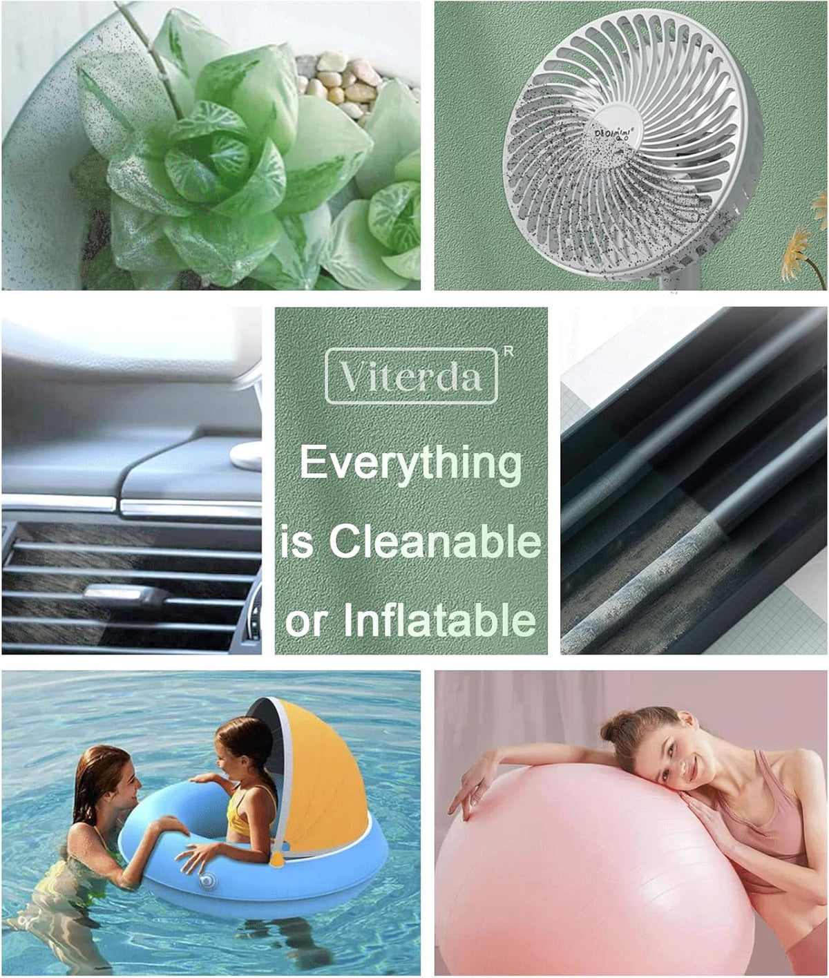 Rechargeable Cordless Air Duster with LED Light, Pack of 2 Y4026
