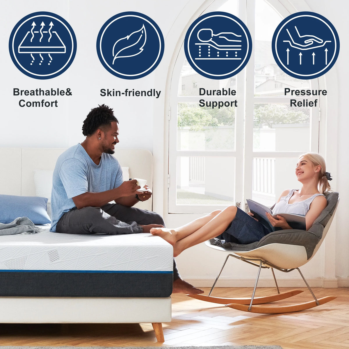 Queen Size 10" Memory Foam Mattress R62176