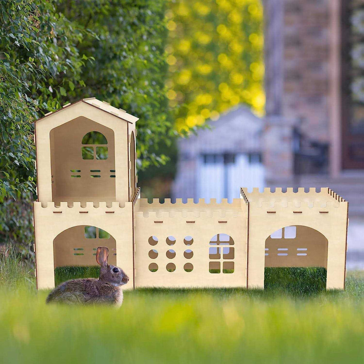 Extra Large Wooden Rabbit Hutch H91509