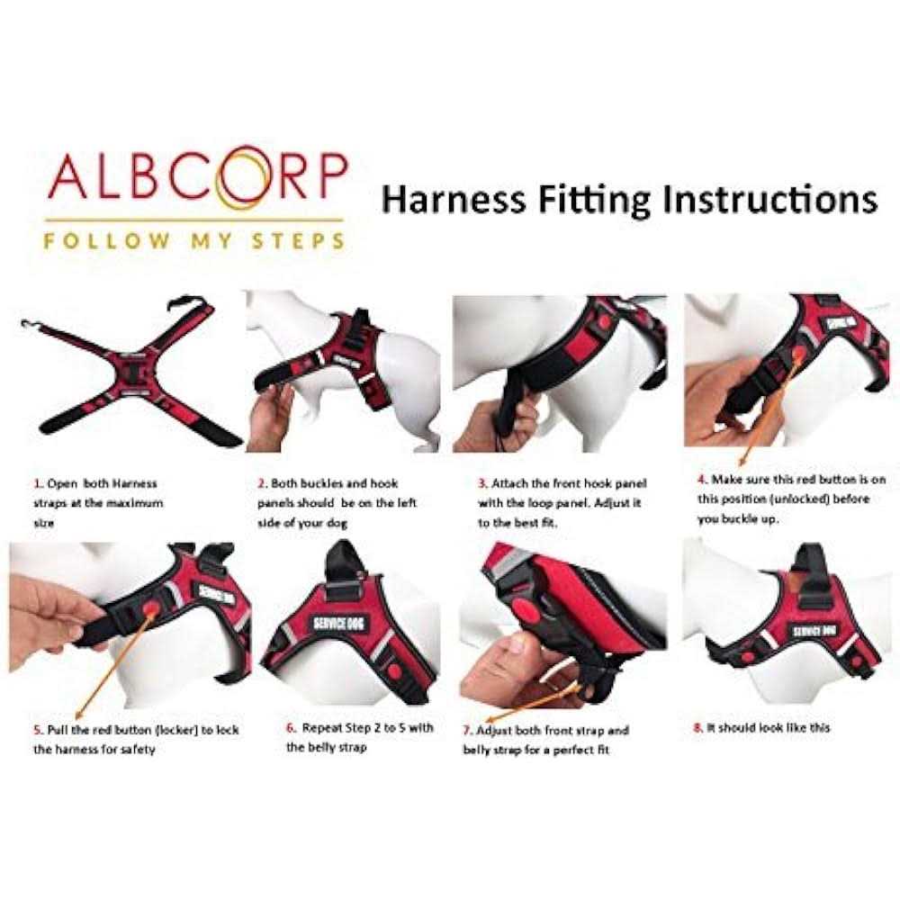 Service Dog Vest Harness Reflective Polyester Nylon H960