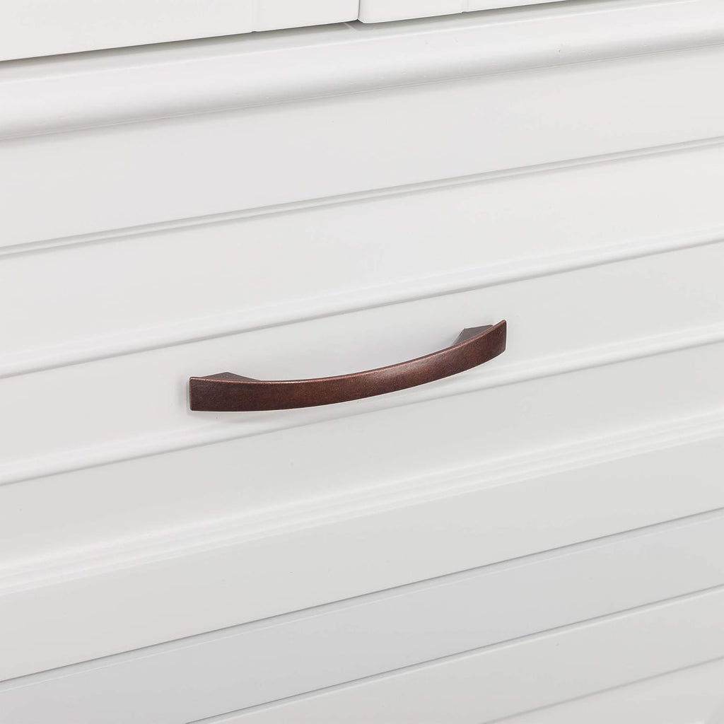 White Bathroom Storage Linen Cabinet Q5636
