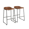 Brown Bar Stool Set of 2 H9468