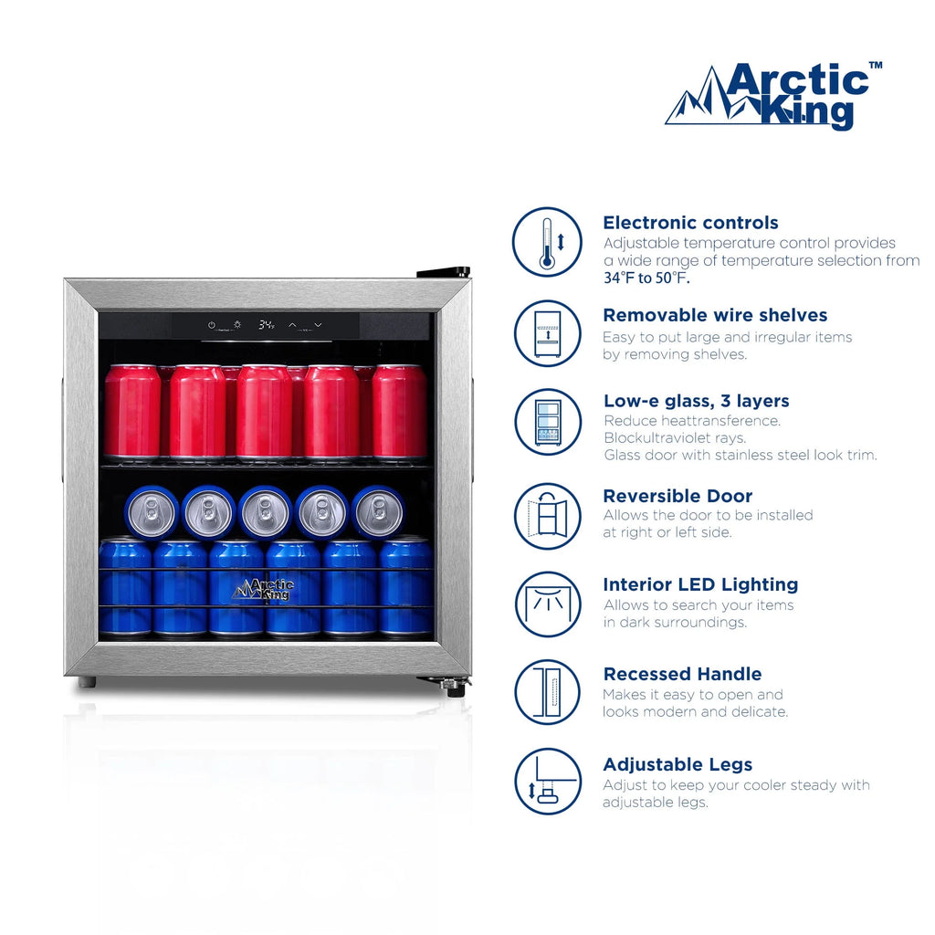 48-Can Beverage Fridge & Cooler with Electrical Control Z3564