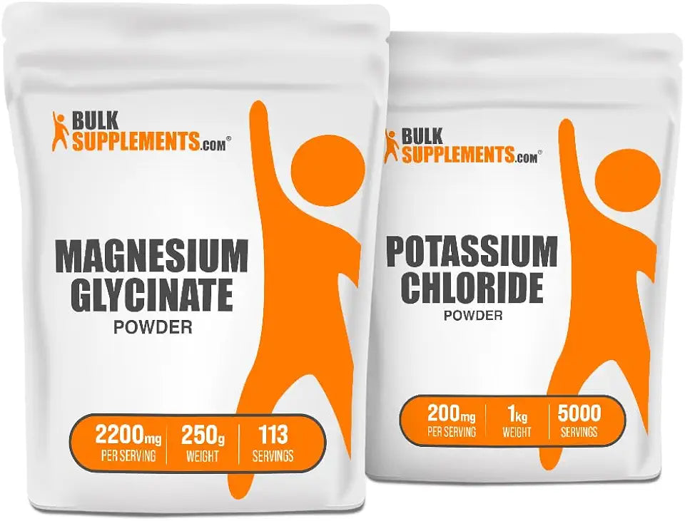 Magnesium Glycinate 250g + Potassium Chloride 1kg Bundle L7734