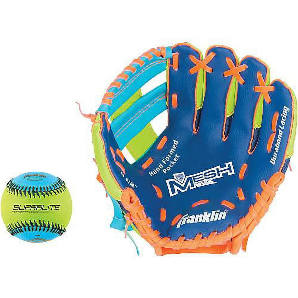 Kid's Glove and Ball Set Foam Baseball and T-Ball Mitt Righty F2394
