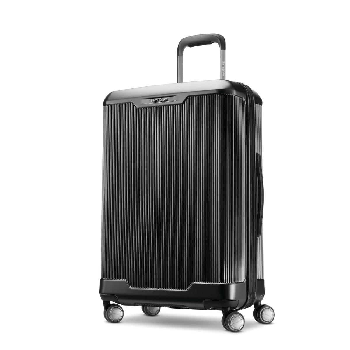 Black Medium Expandable Spinner Suitcase Z77681