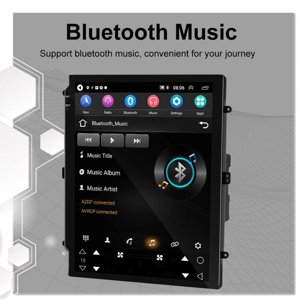 9.7 Car Stereo Radio Carplay GPS Navi BT FM Camera D6350