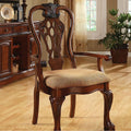 Set of 2 Cherry Finish Arm Chair H813442