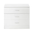 White 3-Drawer Wood Dresser O338478