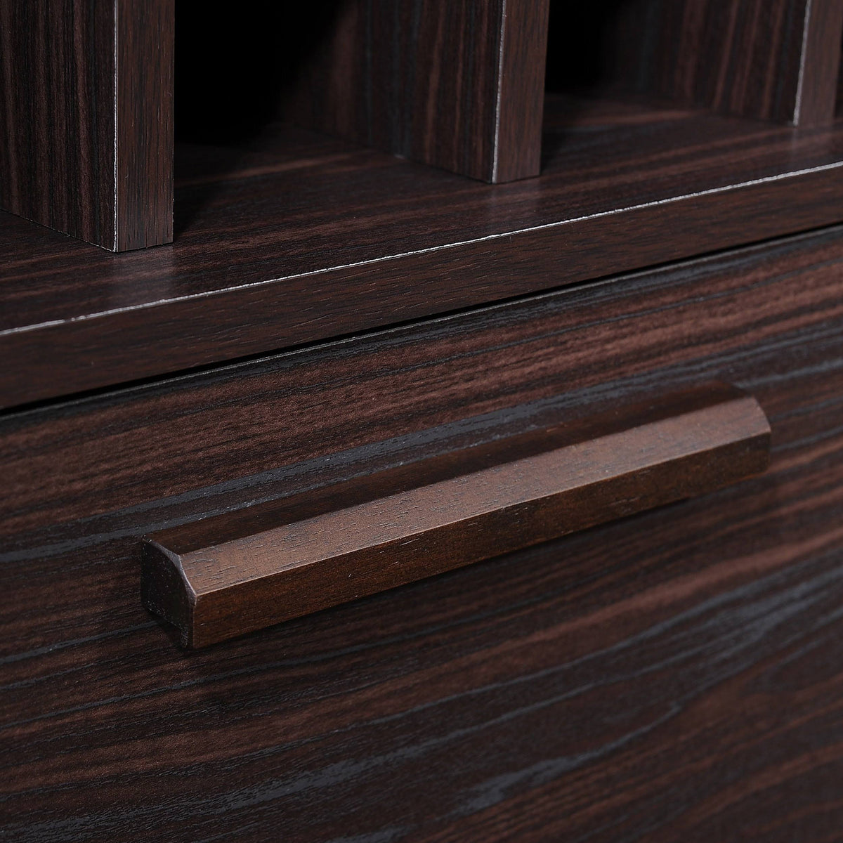 Bar Cabinet in Sonoma Gray Oak and Black U780