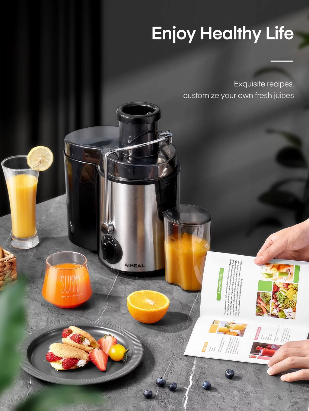400W 3 Speed Juicer Machine T344899