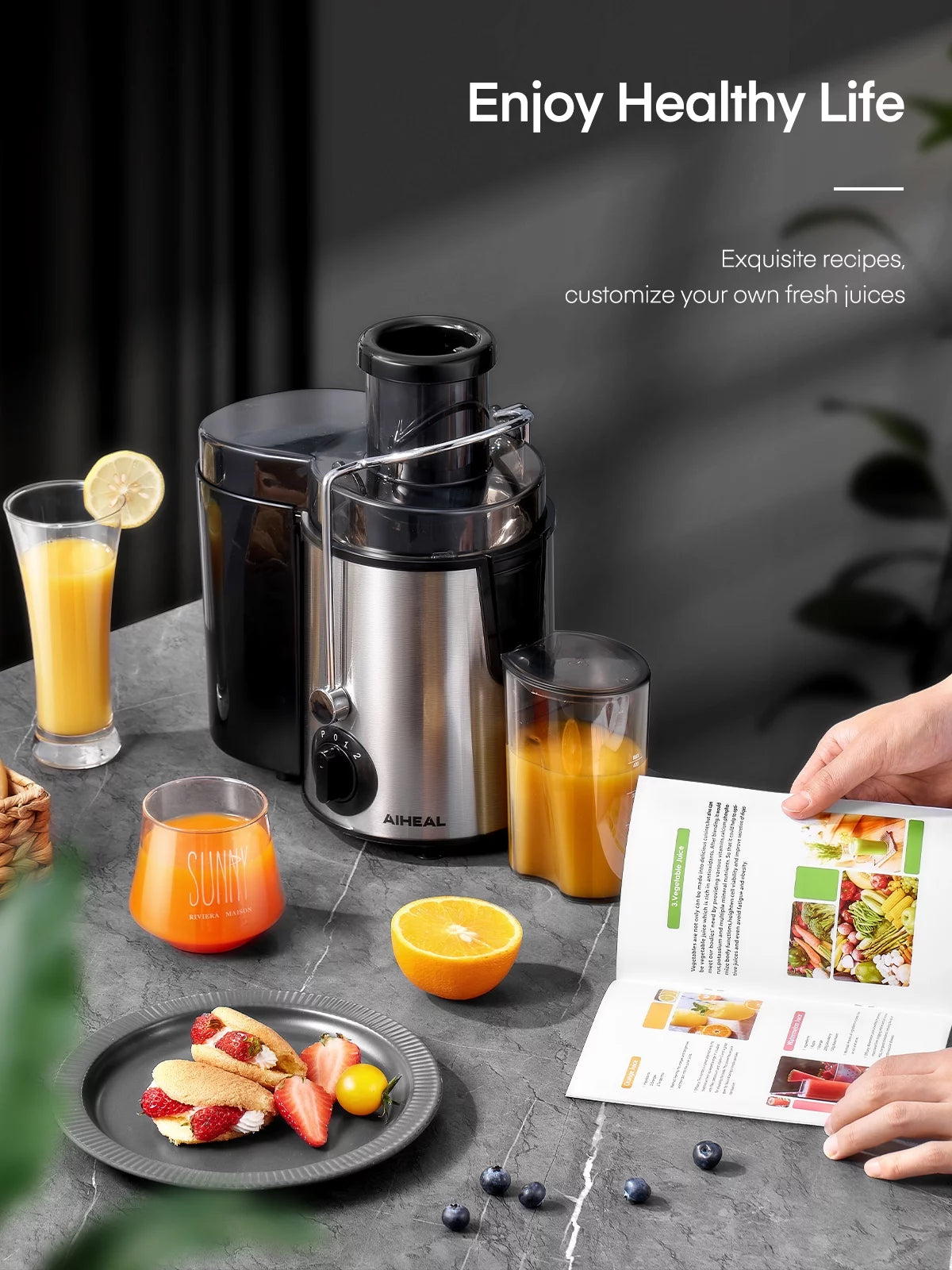400W 3 Speed Juicer Machine T344899
