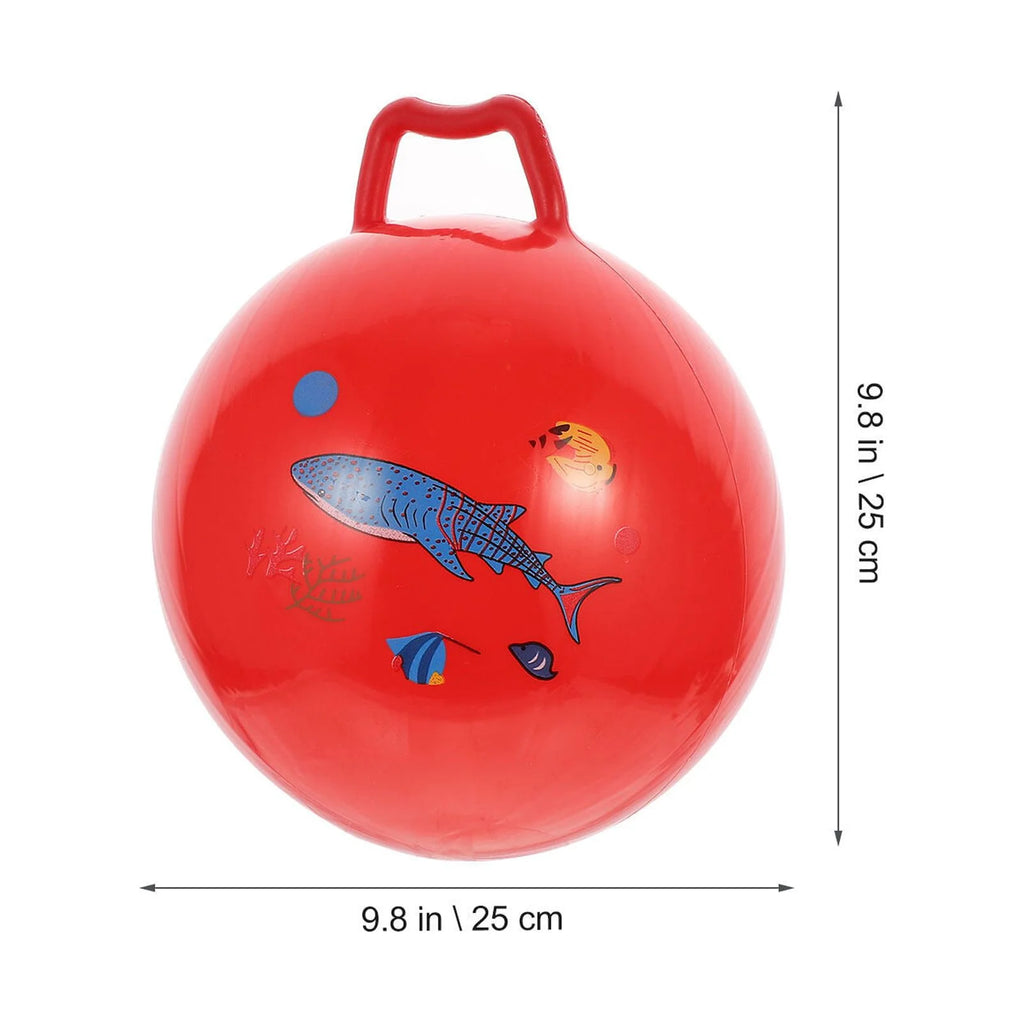 3Pcs Inflatable Hopper Balls with Handle U463173