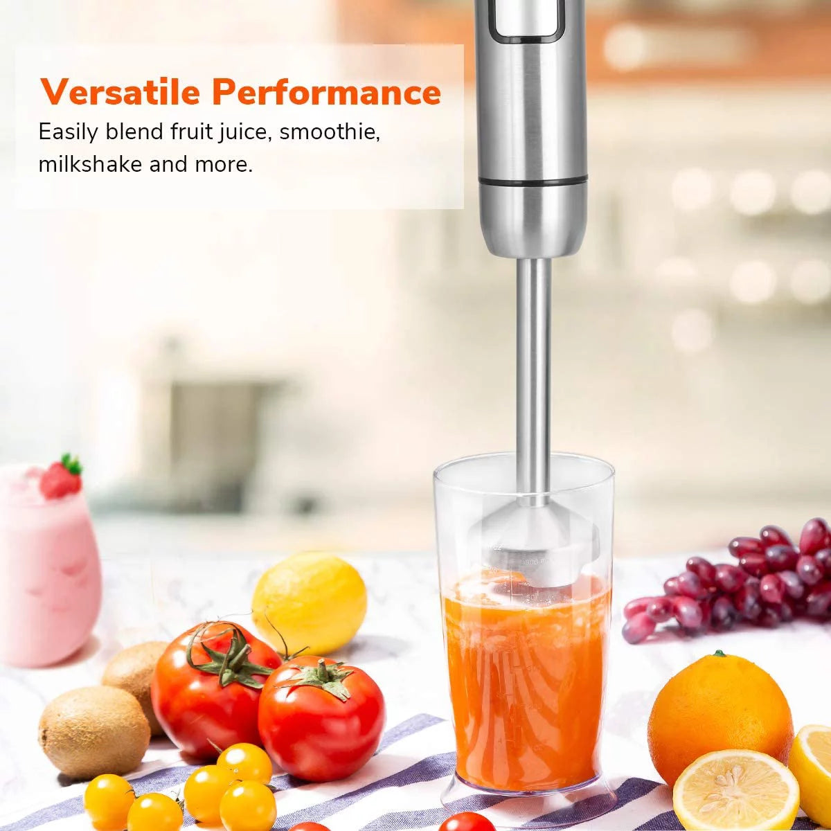 500 Watt 8 Speed Stainless Steel Immersion Blender S411