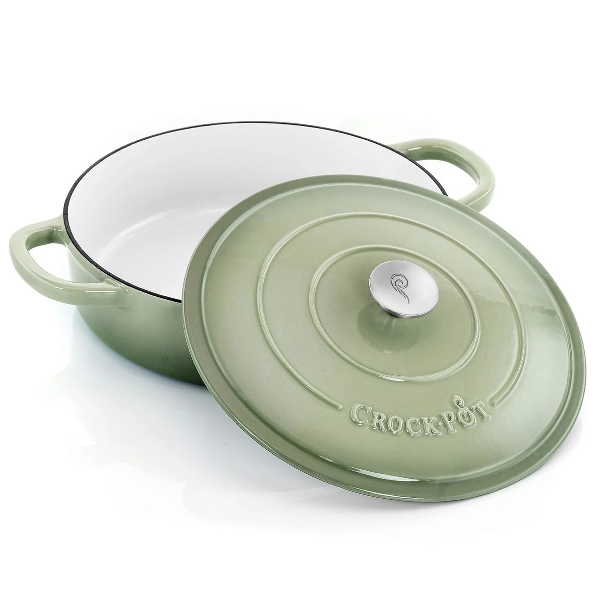 5 Quart Enameled Cast Iron Braiser Pan with Lid in Pistachio Green H683942