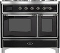 Glossy Black Dual Fuel Natural Gas Range S5500