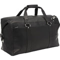 Leather Extra Large Zip Pocket Duffel Black N940