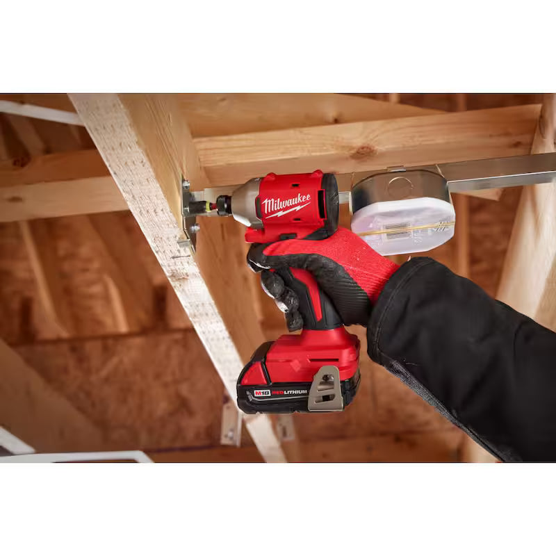 18-Volt Lithium-Ion Brushless Cordless 1/4 in. Compact Impact Driver with Battery and Charger B5836