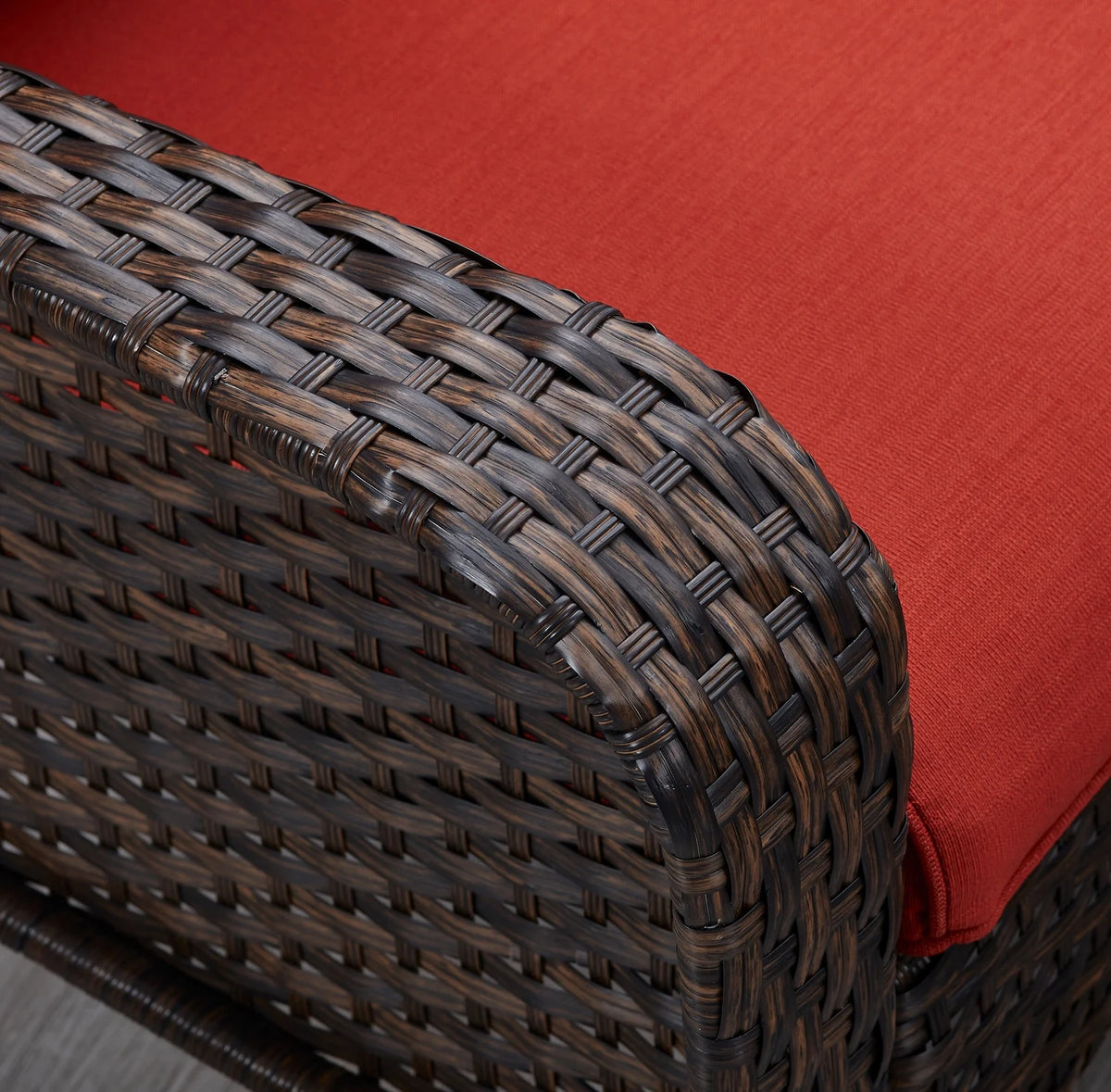 Red Cushioned Patio Chair Set of 2 O266