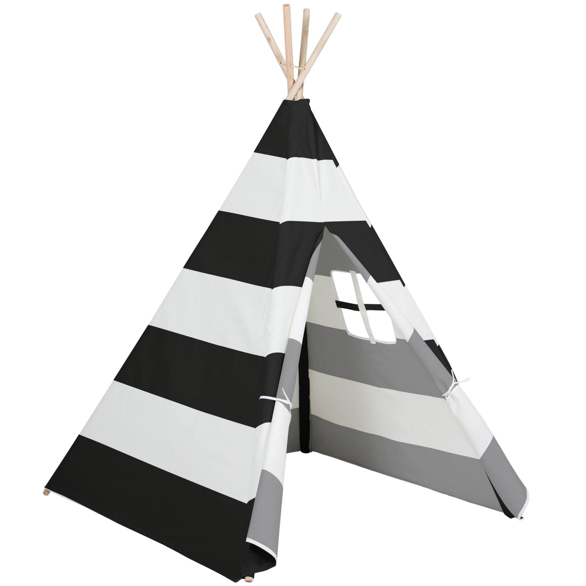 Indoor Kids Teepee Tent Playhouse with Carrying Case W64011