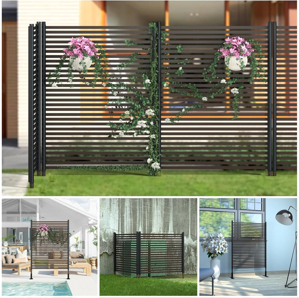 Metal Privacy Screen, 43x47 inches, 2 panels Y2040