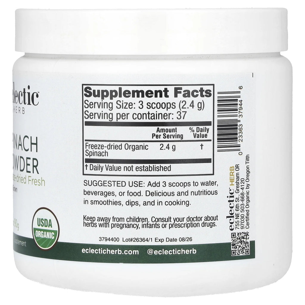 Spinach Powder 3.2 oz B455