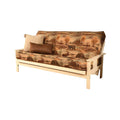 Antique White Gray Full Futon Frame with Storage Drawers O8756