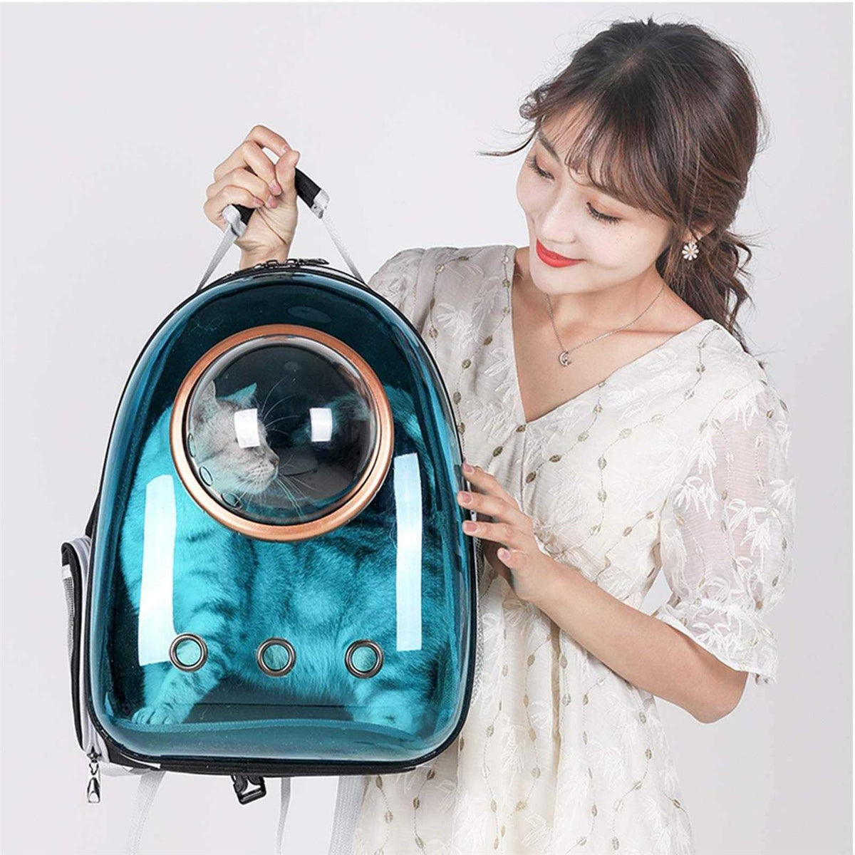 Pet Space Capsule Backpack Cat Dog Carrier Z993046