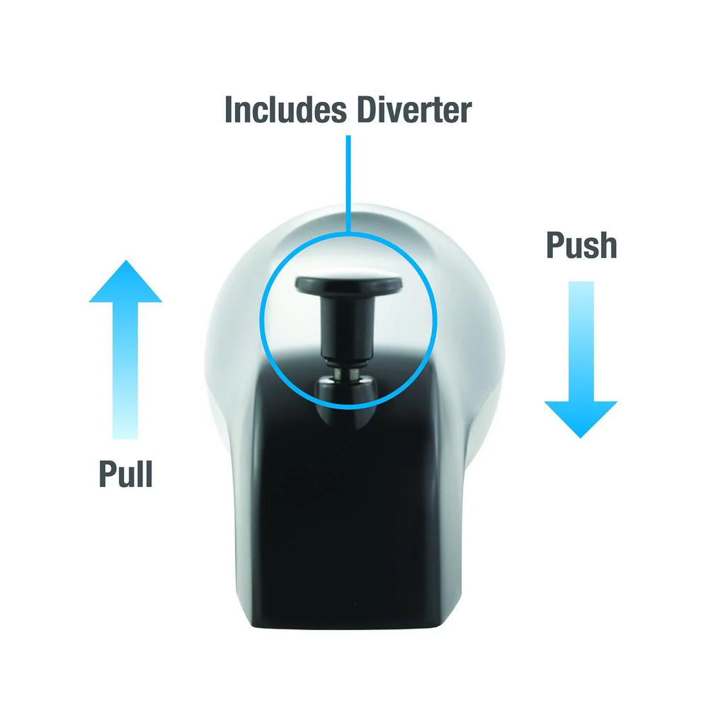 Matte Black Tub Spout with Diverter J468201