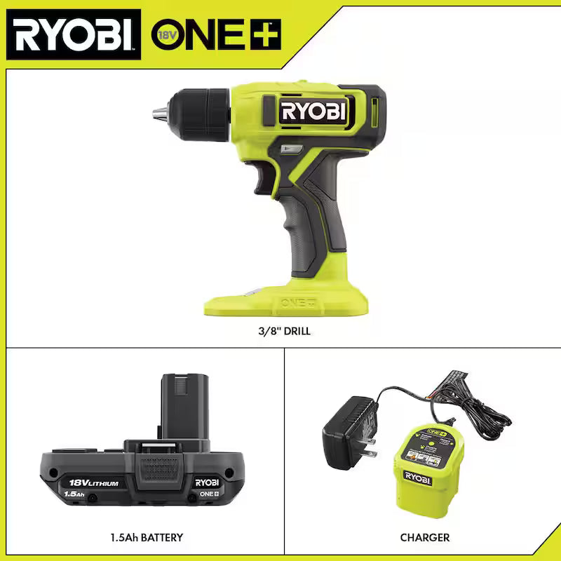 18V Cordless 3/8 in. Drill/Driver Kit with Battery and Charger C773