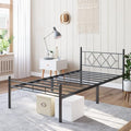 14 Inch Full Size Metal Platform Bed Frame with Headboard and Footboard H776684
